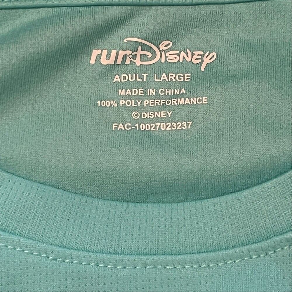 runDisney Wine & Dine Half Marathon 5K Mad Hatter Shirt Unisex L Teal - Picture 4 of 7